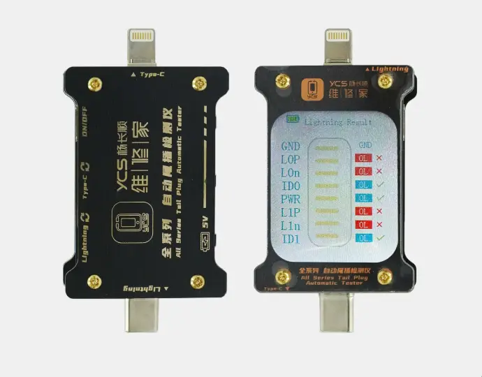 YCS TESTER TYPE C AND LIGTHNING